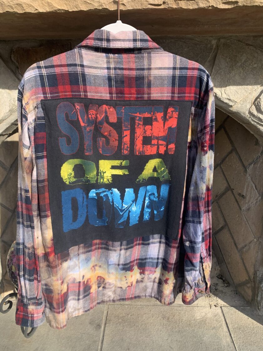 A System of a Down Heavy Metal Band Flannel Shirt.