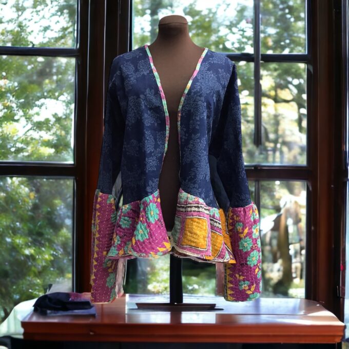 Ladies Denim/Kantha Boho Jacket