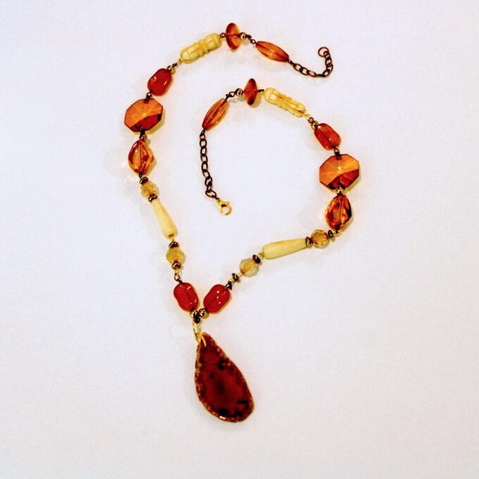 Baltic amber necklace.