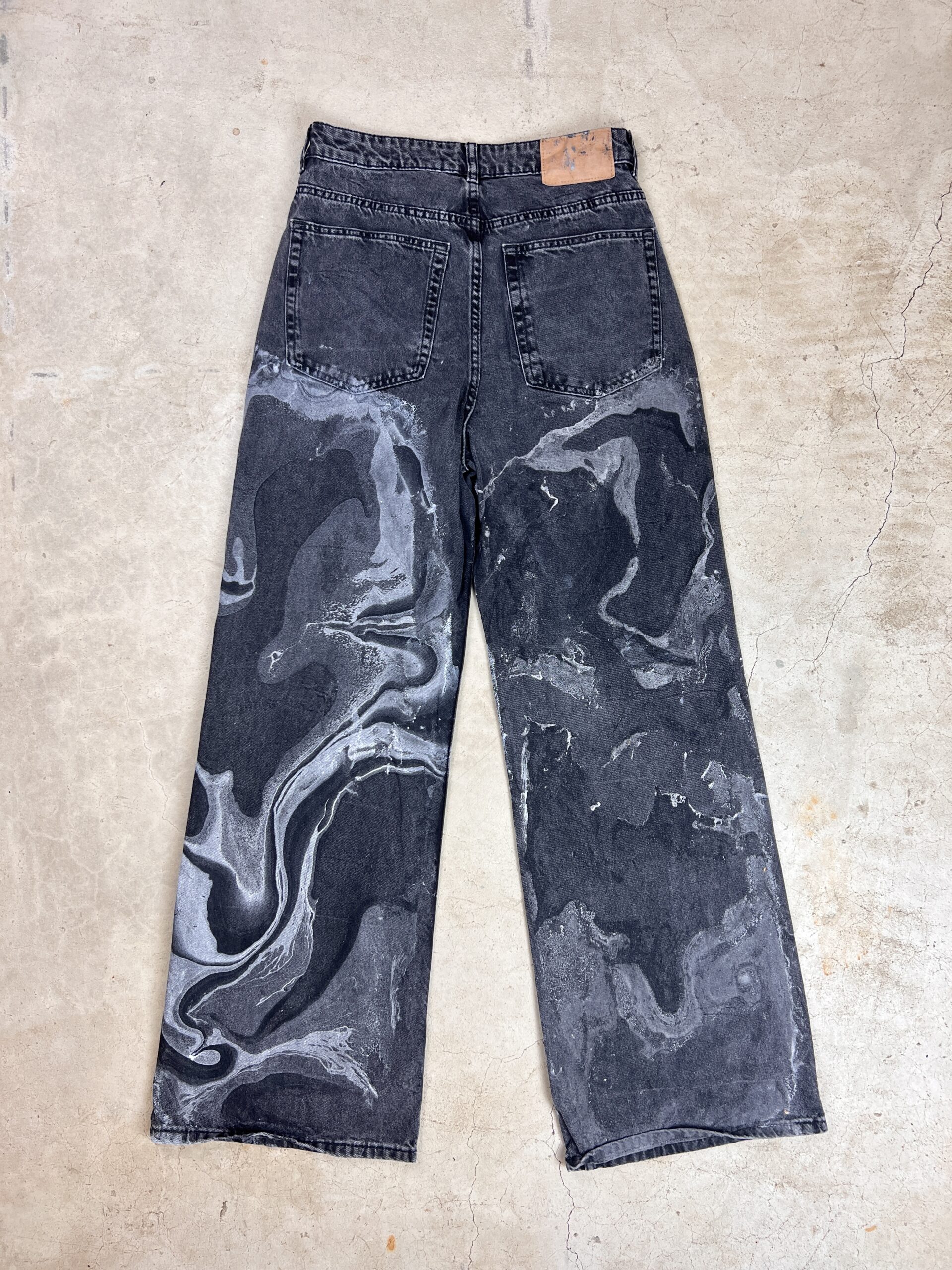 Mondo Marbled Tone Wash Jeans