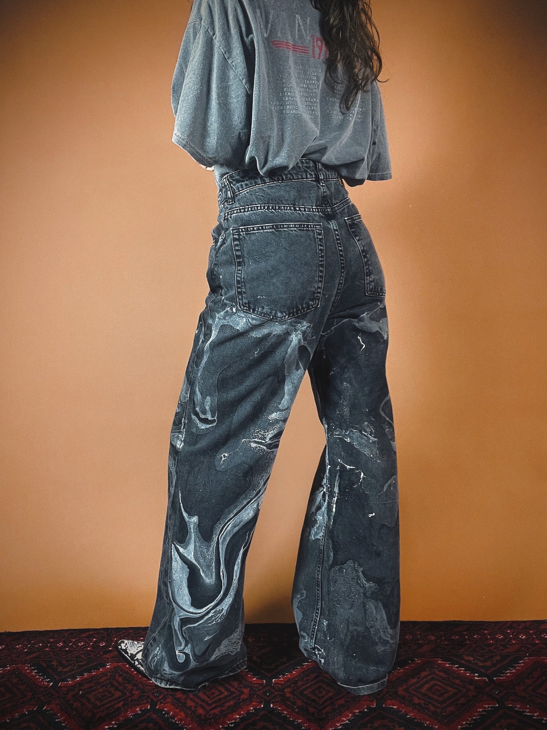 Mondo Marbled Tone Wash Jeans