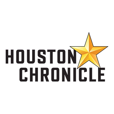 a gold star on a black background.